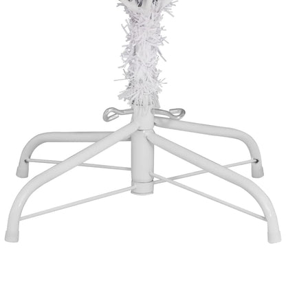 vidaXL Artificial Hinged Christmas Tree with Stand White 300 cm
