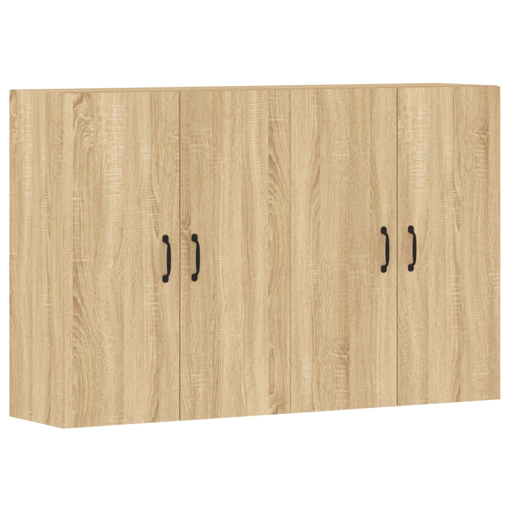 vidaXL Wall Mounted Cabinets 2 pcs Sonoma Oak Engineered Wood