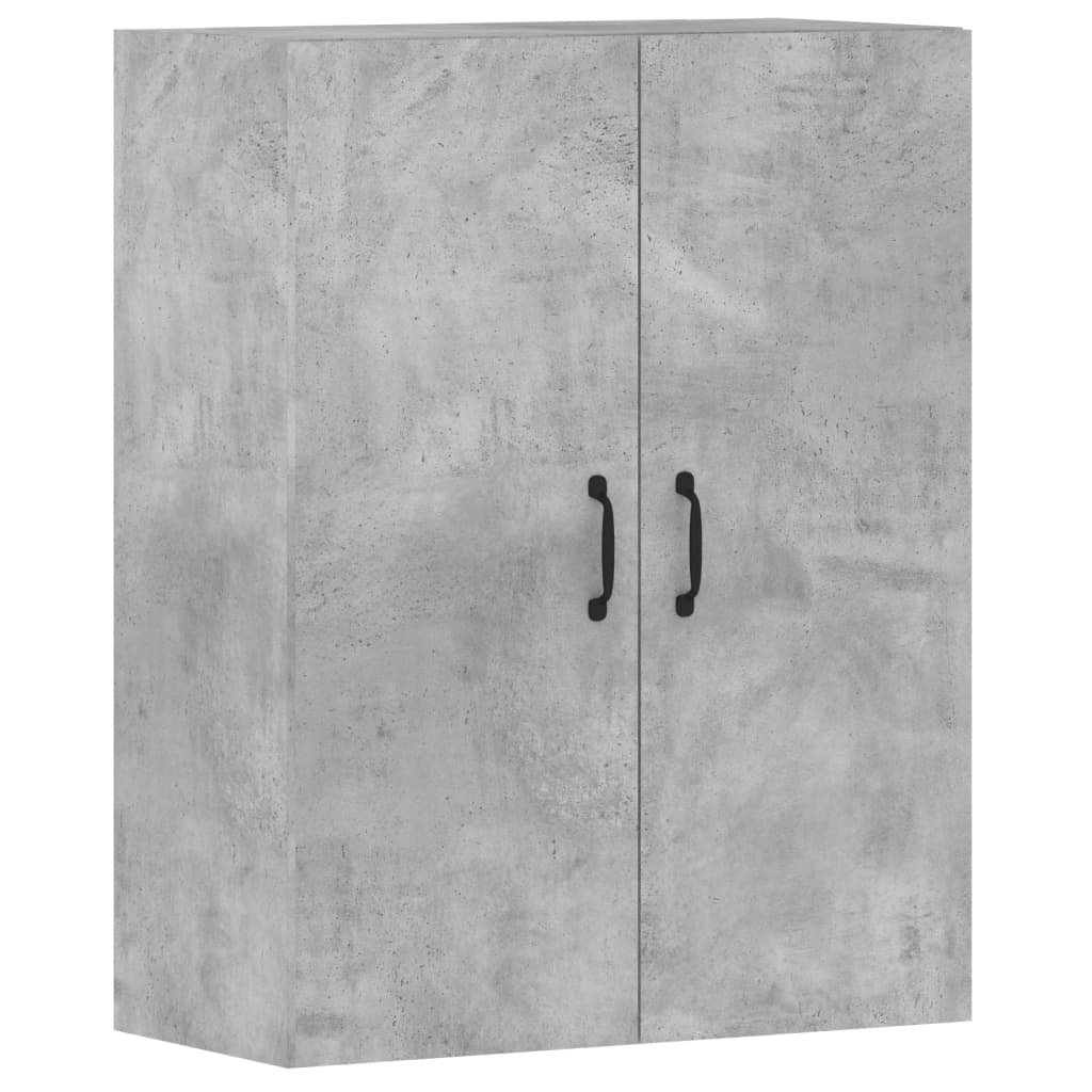 vidaXL Wall Mounted Cabinets 2 pcs Concrete Grey Engineered Wood
