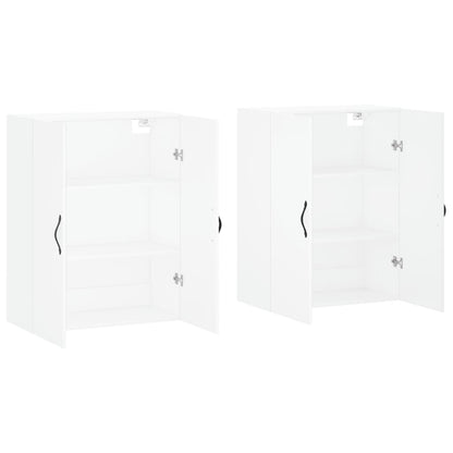vidaXL Wall Mounted Cabinets 2 pcs White Engineered Wood