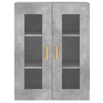 vidaXL Wall Mounted Cabinets 2 pcs Concrete Grey Engineered Wood