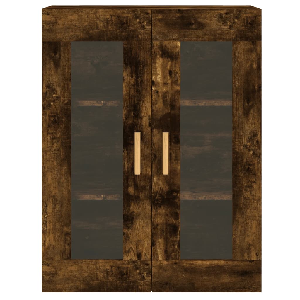 vidaXL Wall Mounted Cabinets 2 pcs Smoked Oak Engineered Wood