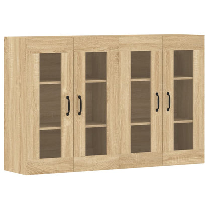 vidaXL Wall Mounted Cabinets 2 pcs Sonoma Oak Engineered Wood