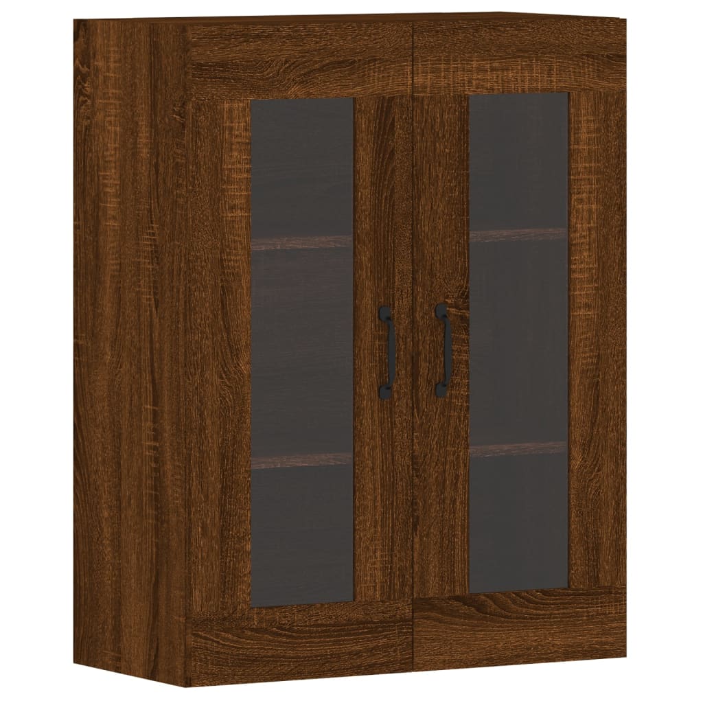 vidaXL Wall Mounted Cabinets 2 pcs Brown Oak Engineered Wood