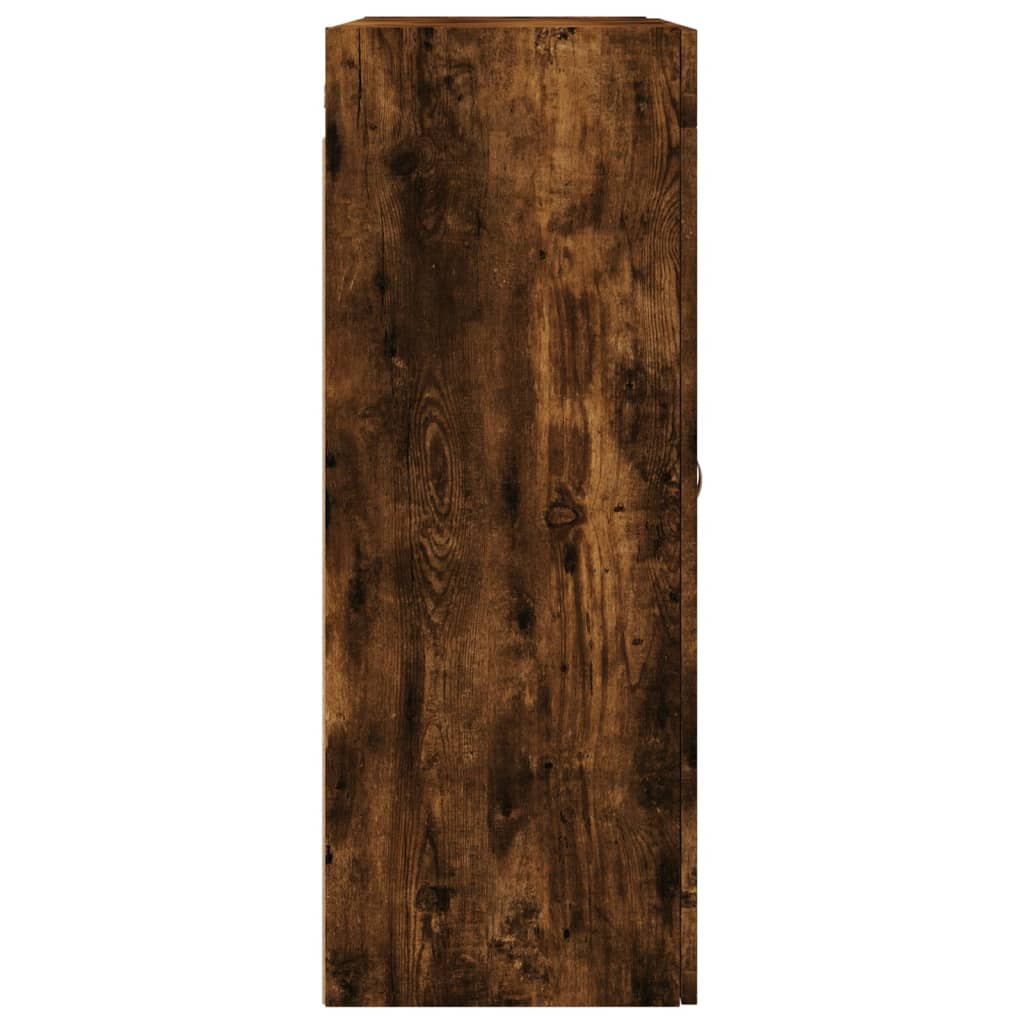 vidaXL Wall Mounted Cabinets 2 pcs Smoked Oak Engineered Wood