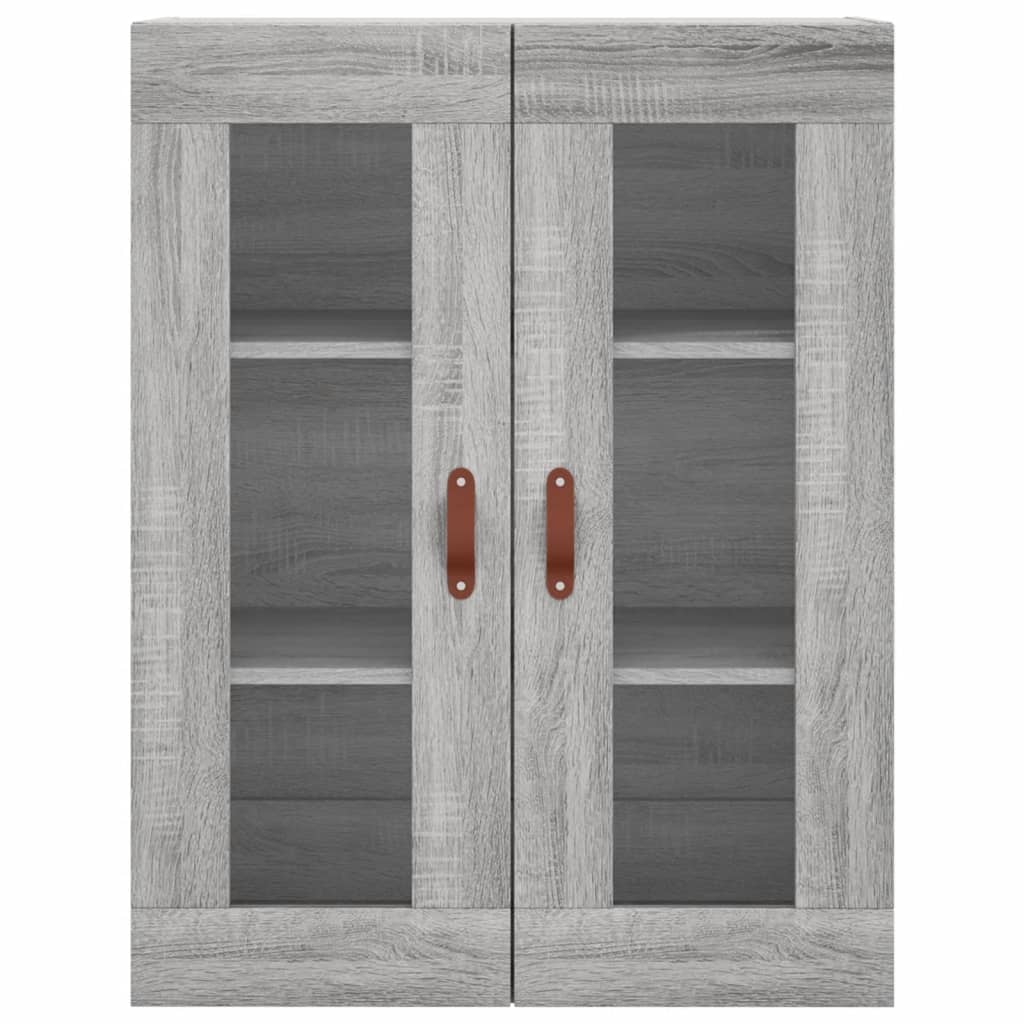 vidaXL Wall Mounted Cabinets 2 pcs Grey Sonoma Engineered Wood