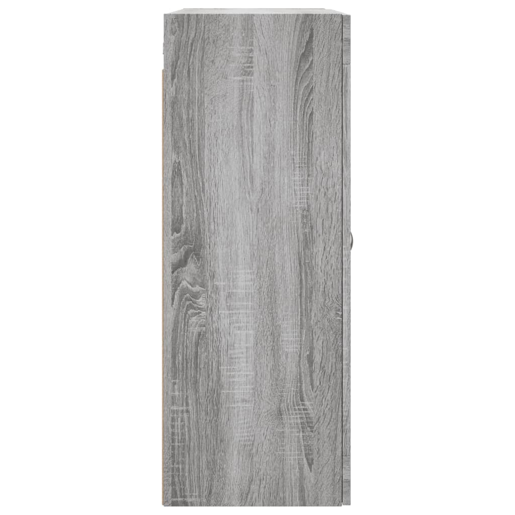 vidaXL Wall Mounted Cabinets 2 pcs Grey Sonoma Engineered Wood