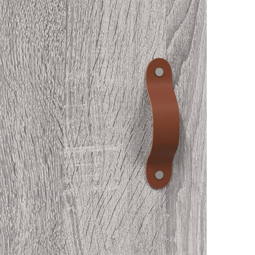 vidaXL Wall Mounted Cabinets 2 pcs Grey Sonoma Engineered Wood