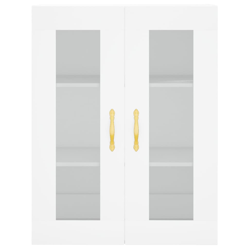 vidaXL Wall Mounted Cabinets 2 pcs White Engineered Wood
