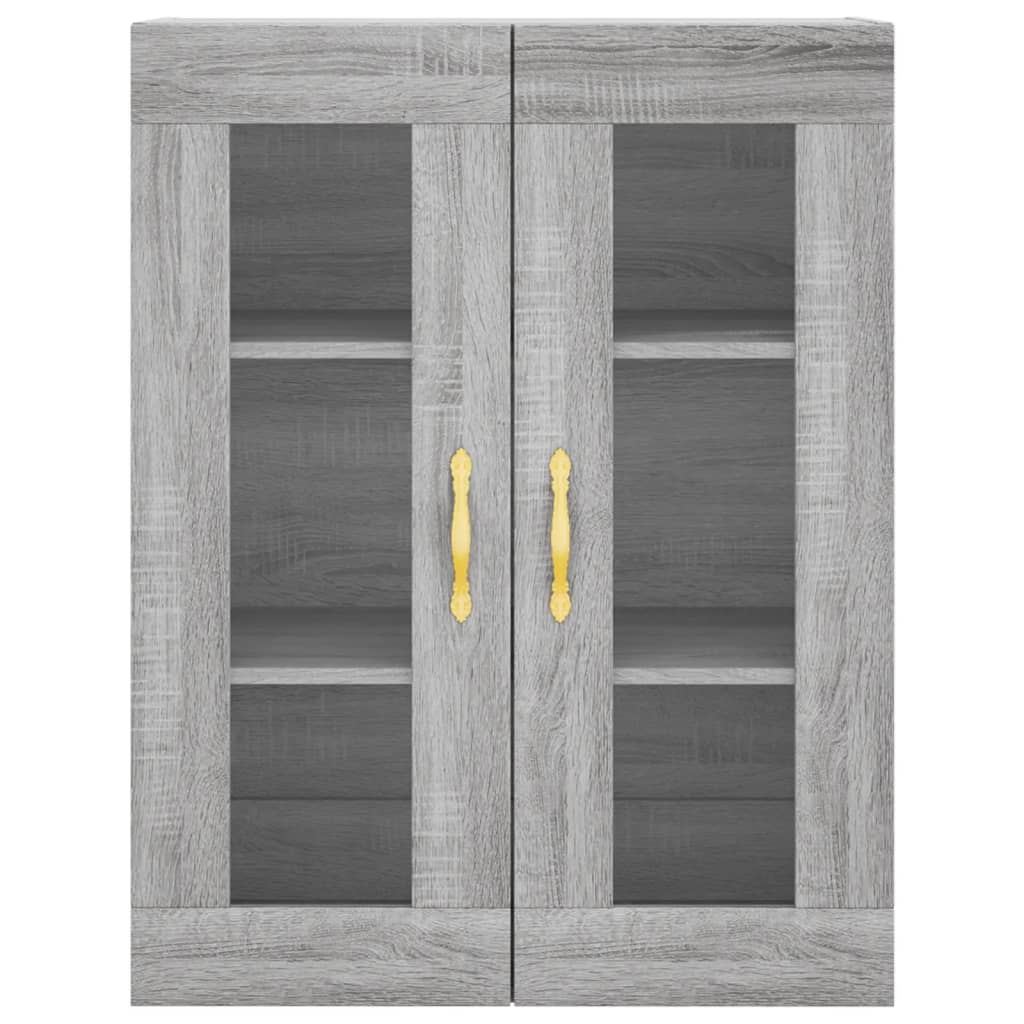 vidaXL Wall Mounted Cabinets 2 pcs Grey Sonoma Engineered Wood