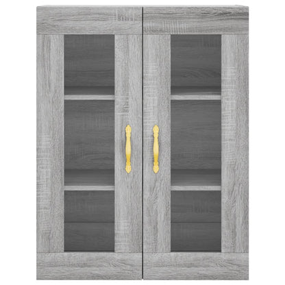 vidaXL Wall Mounted Cabinets 2 pcs Grey Sonoma Engineered Wood