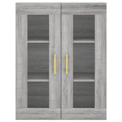 vidaXL Wall Mounted Cabinets 2 pcs Grey Sonoma Engineered Wood