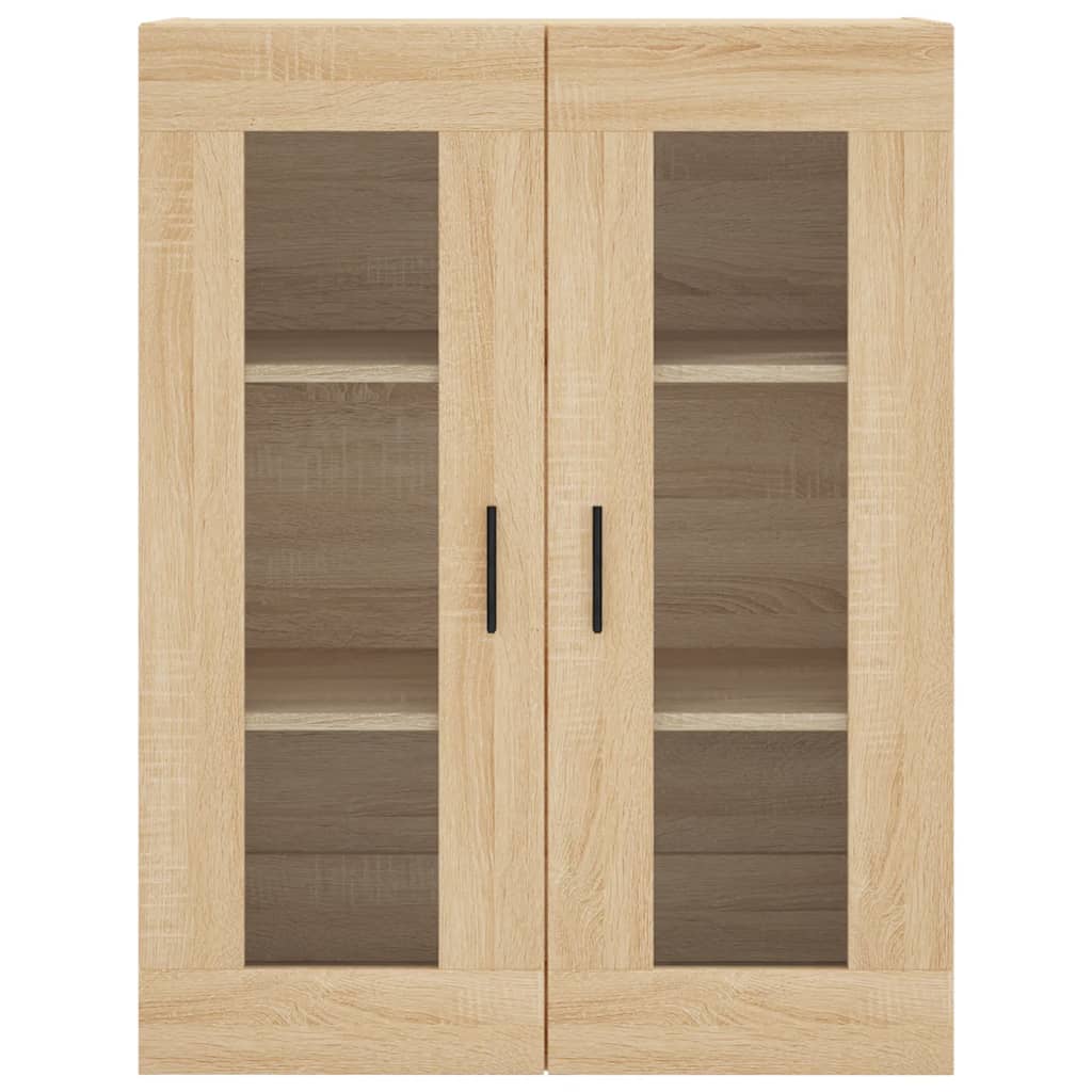 vidaXL Wall Mounted Cabinets 2 pcs Sonoma Oak Engineered Wood