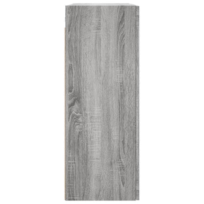 vidaXL Wall Mounted Cabinets 2 pcs Grey Sonoma Engineered Wood