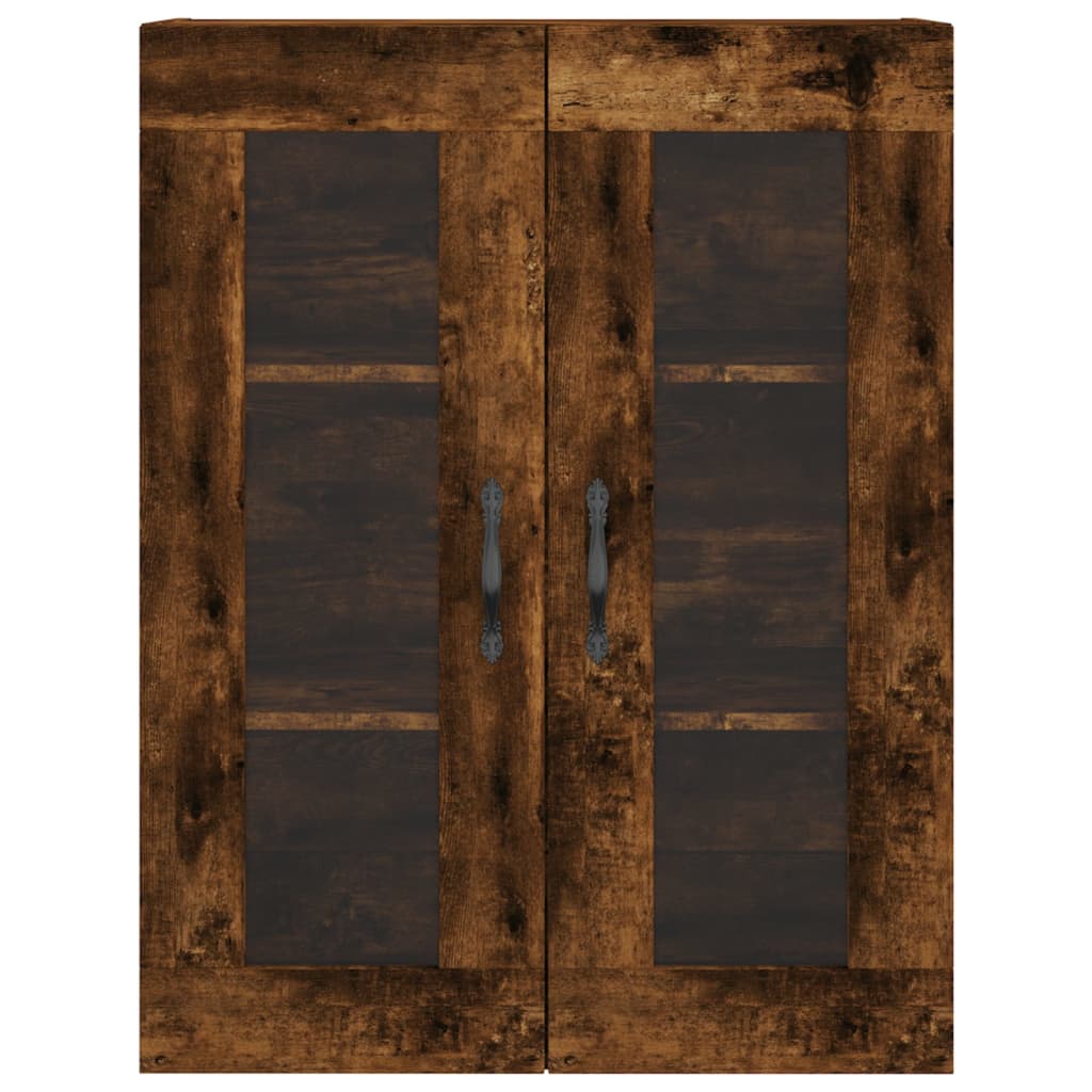 vidaXL Wall Mounted Cabinets 2 pcs Smoked Oak Engineered Wood