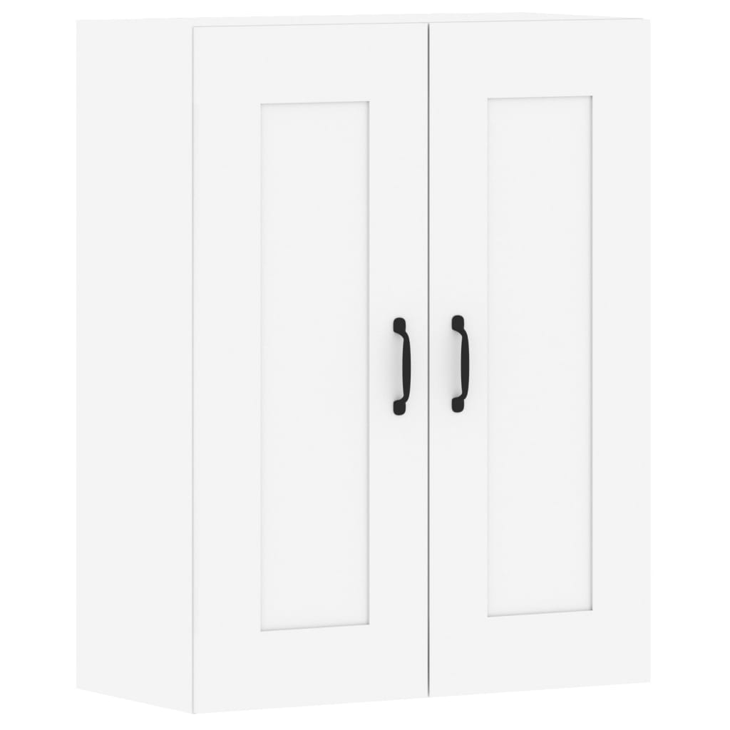 vidaXL Wall Mounted Cabinets 2 pcs White Engineered Wood
