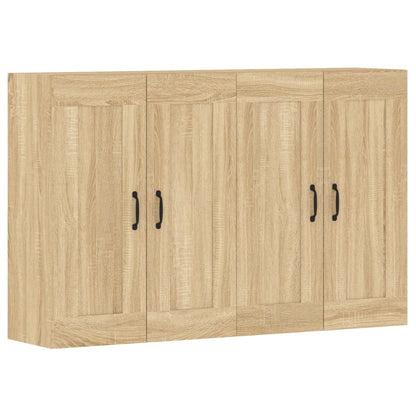 vidaXL Wall Mounted Cabinets 2 pcs Sonoma Oak Engineered Wood