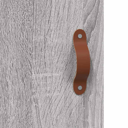 vidaXL Wall Mounted Cabinets 2 pcs Grey Sonoma Engineered Wood