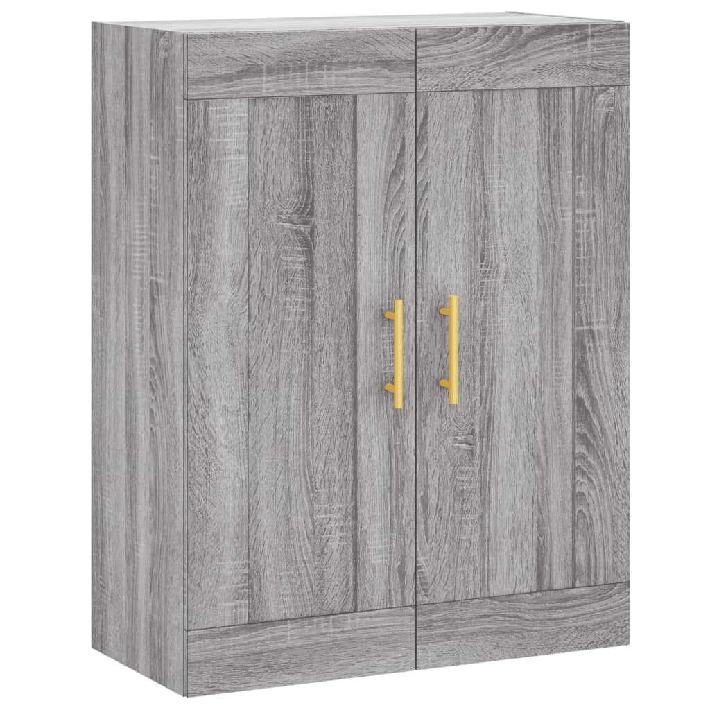 vidaXL Wall Mounted Cabinets 2 pcs Grey Sonoma Engineered Wood