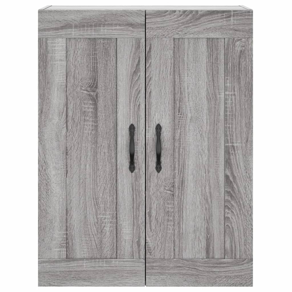 vidaXL Wall Mounted Cabinets 2 pcs Grey Sonoma Engineered Wood