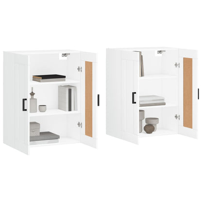 vidaXL Wall Mounted Cabinets 2 pcs White Engineered Wood