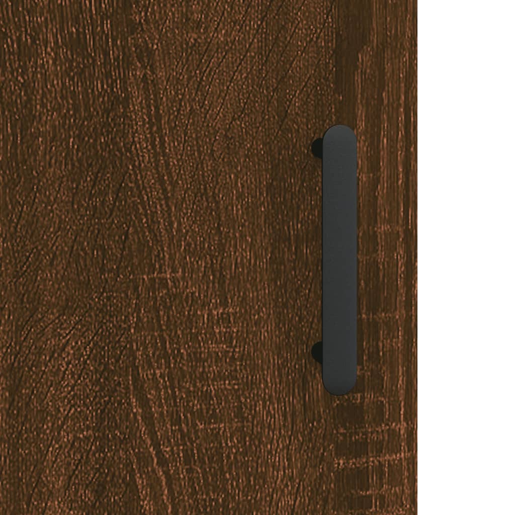 vidaXL Wall Mounted Cabinets 2 pcs Brown Oak Engineered Wood