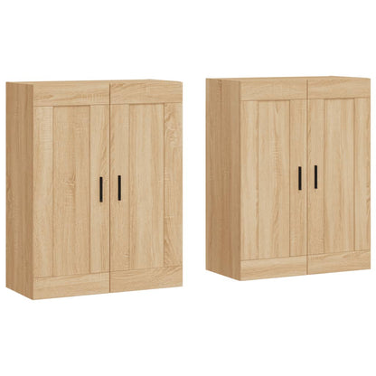 vidaXL Wall Mounted Cabinets 2 pcs Sonoma Oak Engineered Wood