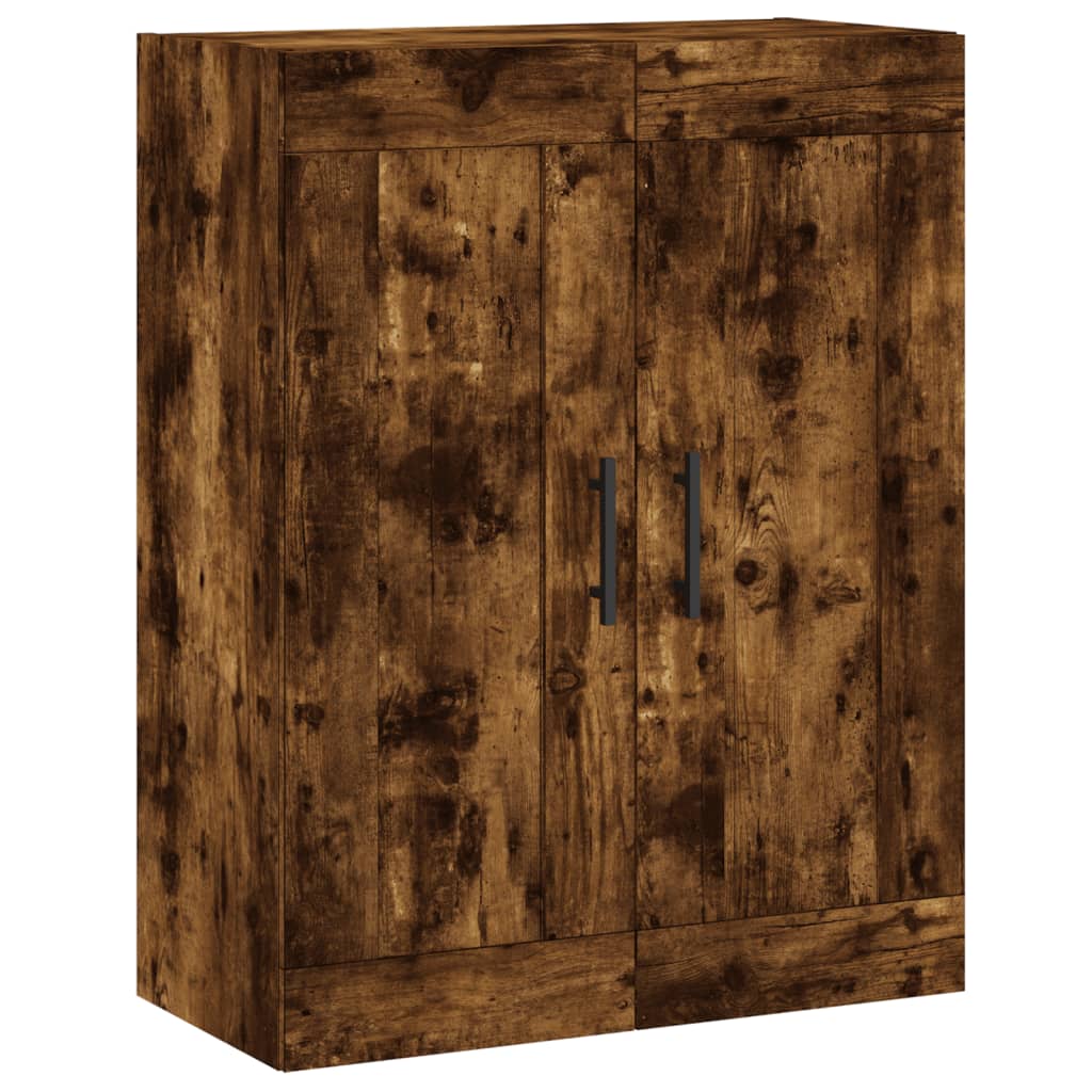 vidaXL Wall Mounted Cabinets 2 pcs Smoked Oak Engineered Wood