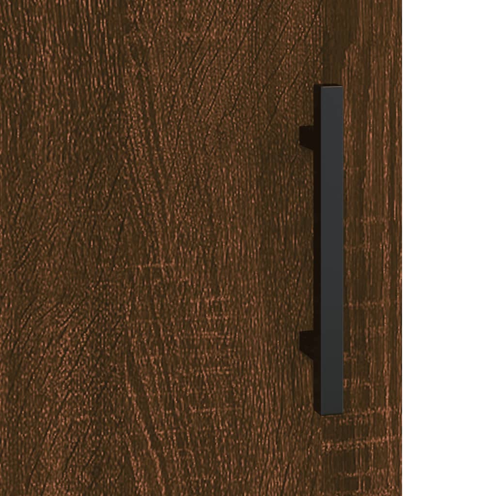 vidaXL Wall Mounted Cabinets 2 pcs Brown Oak Engineered Wood