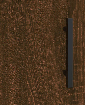 vidaXL Wall Mounted Cabinets 2 pcs Brown Oak Engineered Wood