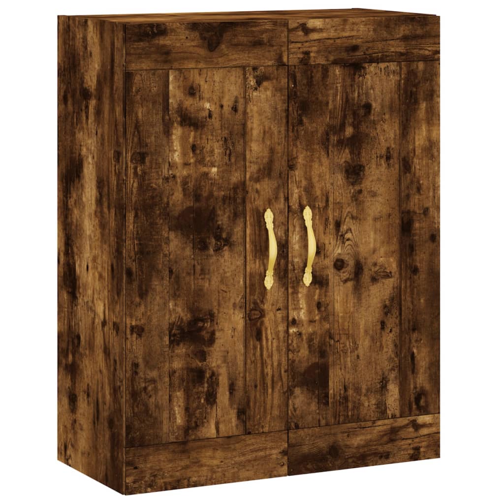 vidaXL Wall Mounted Cabinets 2 pcs Smoked Oak Engineered Wood
