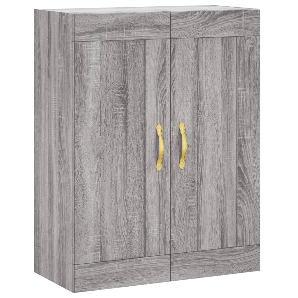 vidaXL Wall Mounted Cabinets 2 pcs Grey Sonoma Engineered Wood