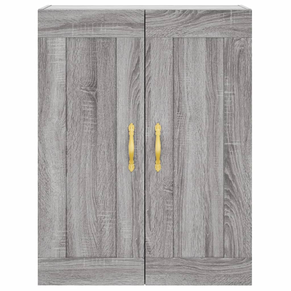 vidaXL Wall Mounted Cabinets 2 pcs Grey Sonoma Engineered Wood