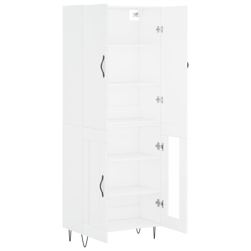 vidaXL Highboard White 69.5x34x180 cm Engineered Wood