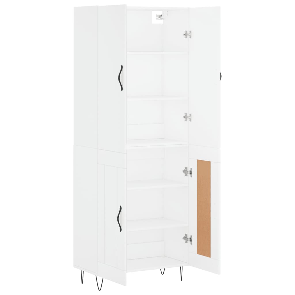 vidaXL Highboard White 69.5x34x180 cm Engineered Wood