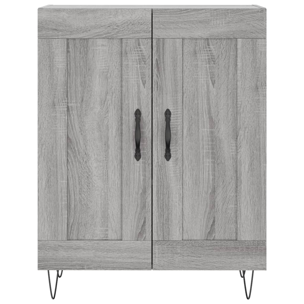 vidaXL Highboard Grey Sonoma 69.5x34x180 cm Engineered Wood