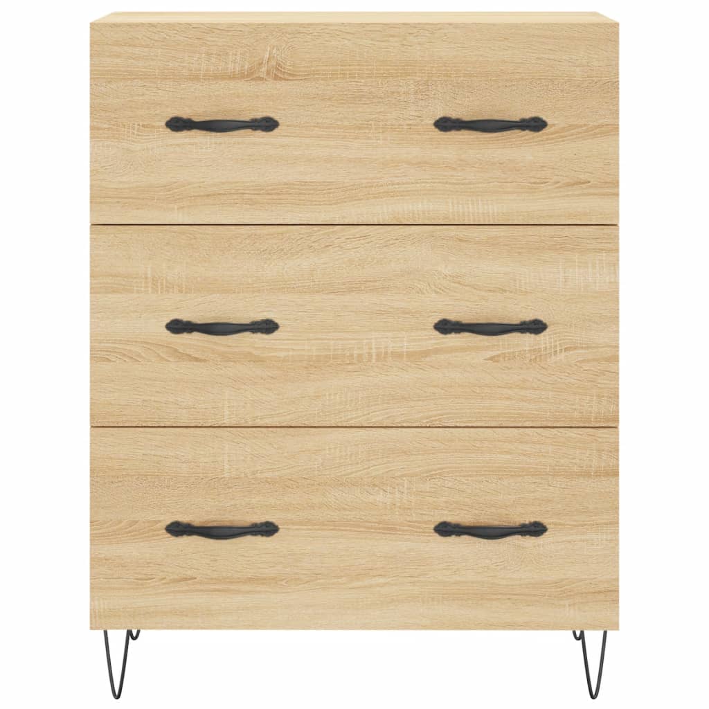 vidaXL Highboard Sonoma Oak 69.5x34x180 cm Engineered Wood