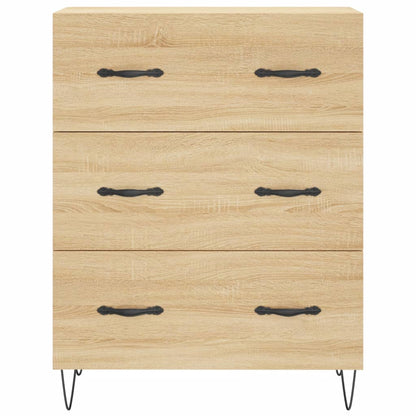 vidaXL Highboard Sonoma Oak 69.5x34x180 cm Engineered Wood