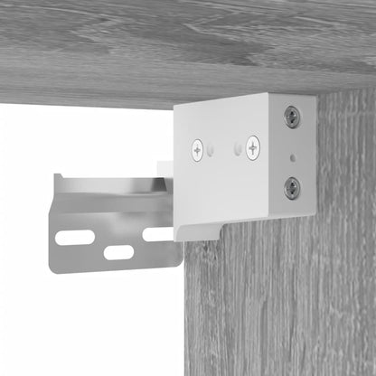 vidaXL Highboard Grey Sonoma 69,5x34x180 cm Engineered Wood
