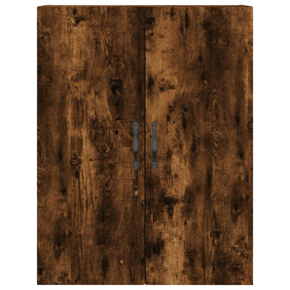 vidaXL Highboard Smoked Oak 69,5x34x180 cm Engineered Wood