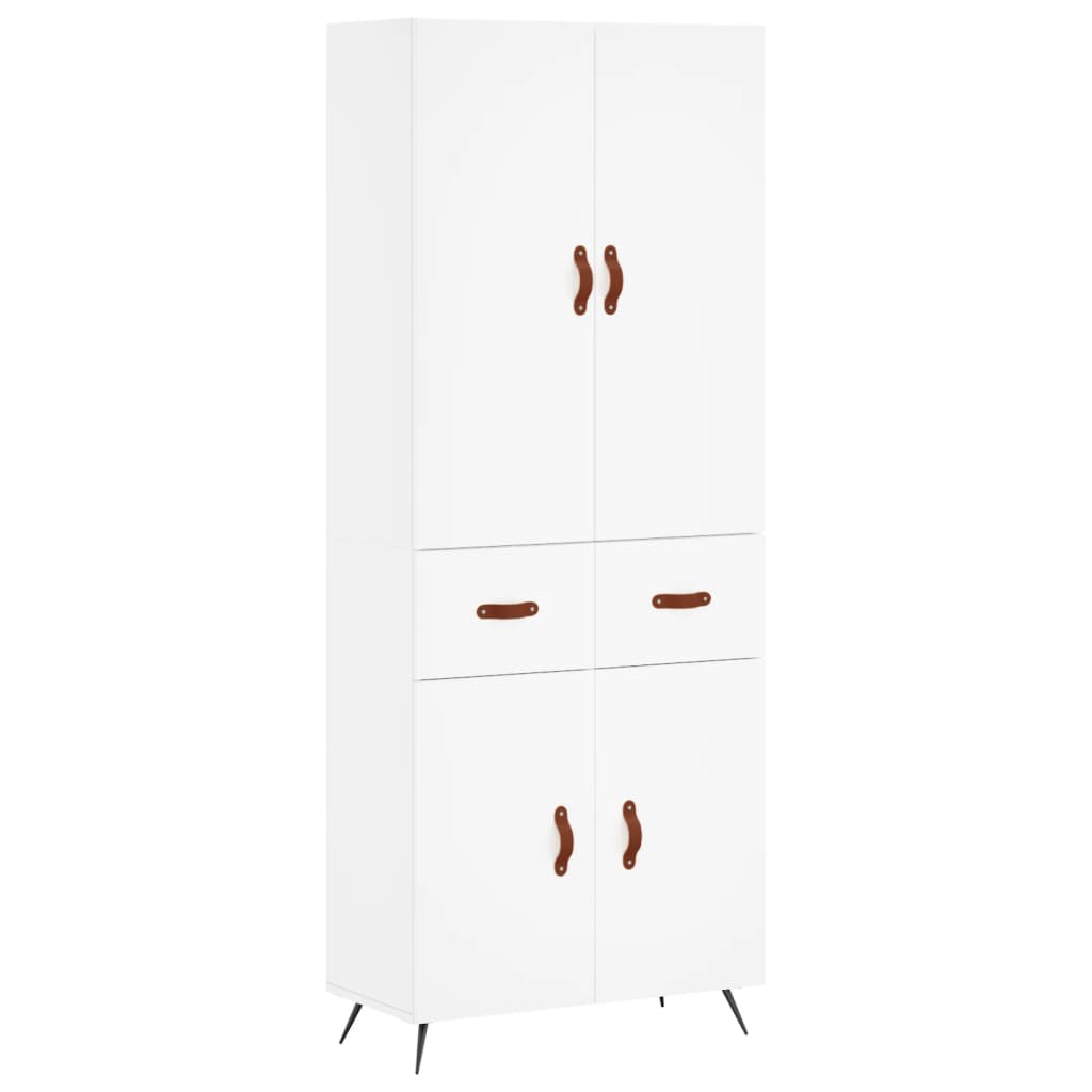 vidaXL Highboard White 69.5x34x180 cm Engineered Wood