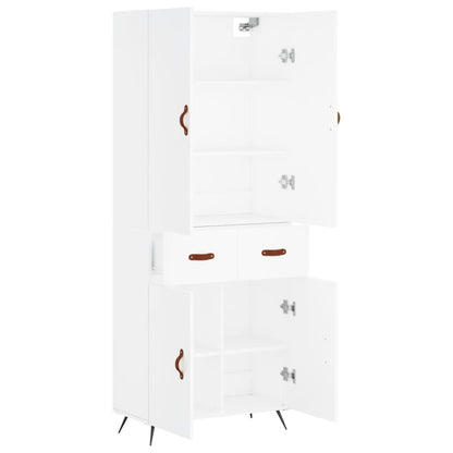vidaXL Highboard White 69.5x34x180 cm Engineered Wood