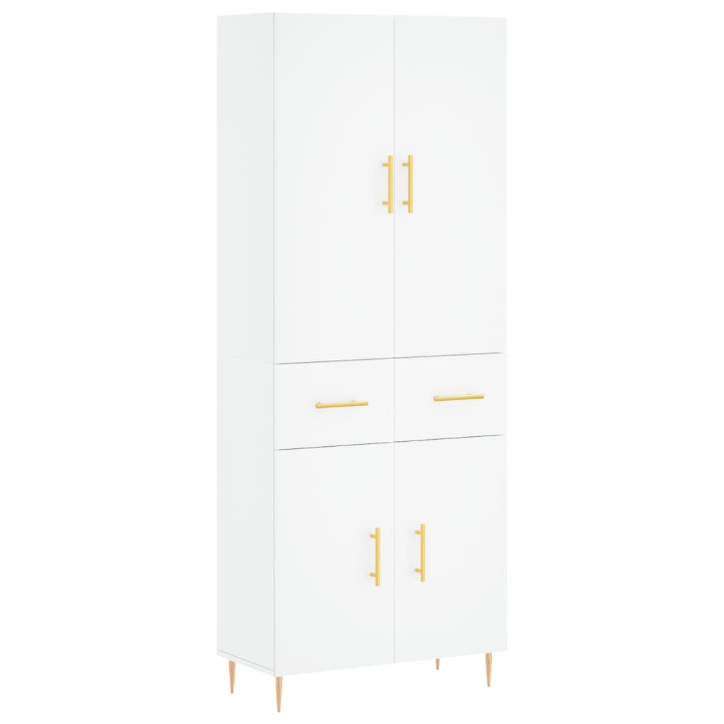 vidaXL Highboard White 69.5x34x180 cm Engineered Wood