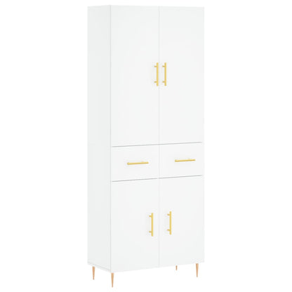 vidaXL Highboard White 69.5x34x180 cm Engineered Wood