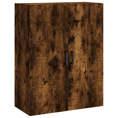 vidaXL Highboard Smoked Oak 69.5x34x180 cm Engineered Wood