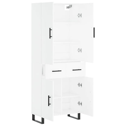 vidaXL Highboard White 69,5x34x180 cm Engineered Wood