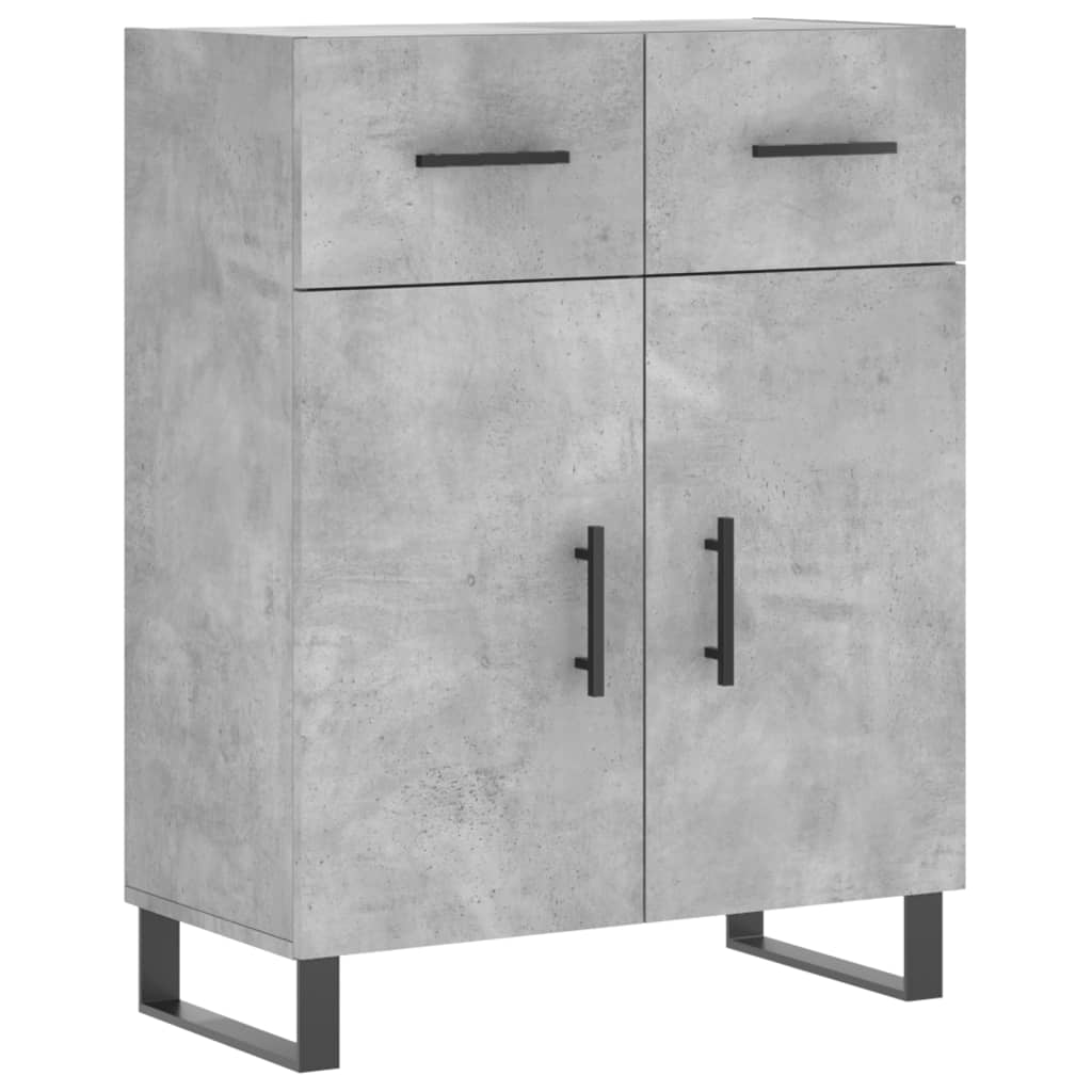 vidaXL Highboard Concrete Grey 69,5x34x180 cm Engineered Wood