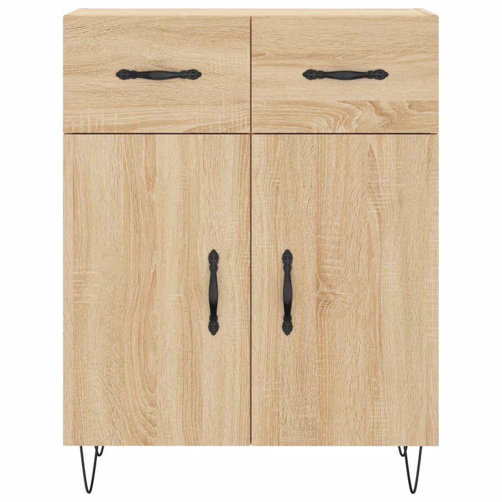vidaXL Highboard Sonoma Oak 69,5x34x180 cm Engineered Wood