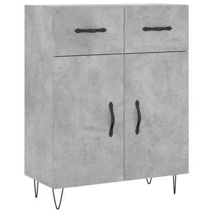 vidaXL Highboard Concrete Grey 69,5x34x180 cm Engineered Wood