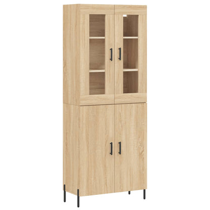 vidaXL Highboard Sonoma Oak 69,5x34x180 cm Engineered Wood